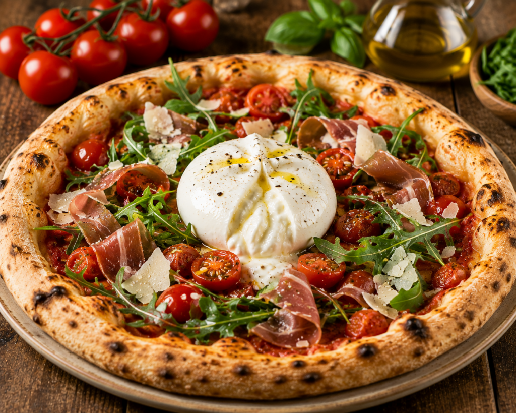 Pizza burrata