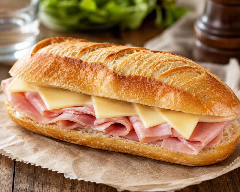 Sandwich jambon fromage