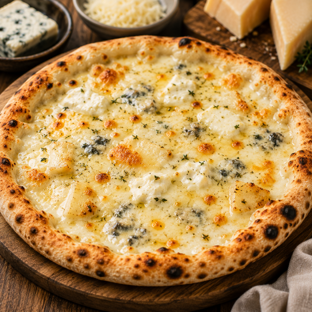 Pizza 4 fromages — Casa di Maria