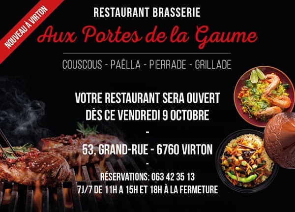 Restaurant Aux Portes De La Gaume à Virton, Belgique