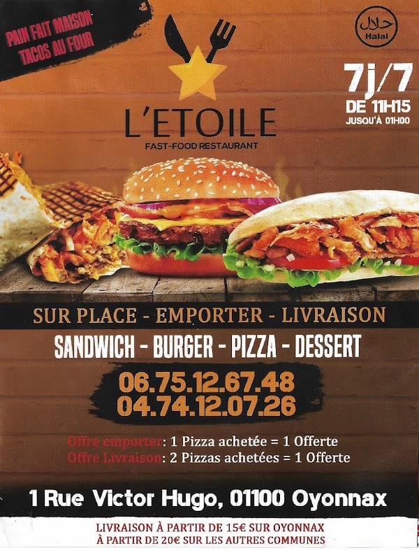 Restaurant L’étoile à Oyonnax, France
