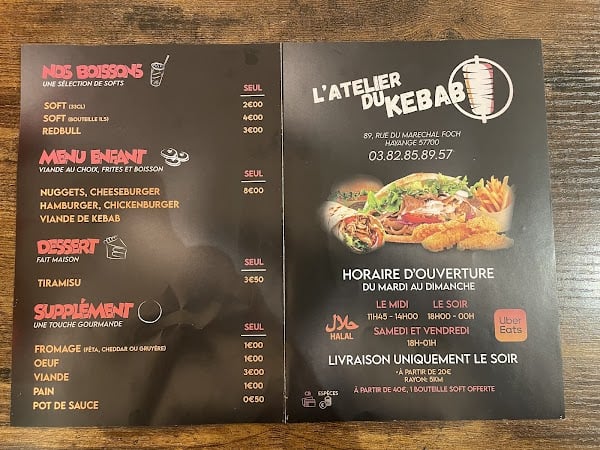 Restaurant L’ATELIER DU KEBAB HAYANGE à Hayange, France