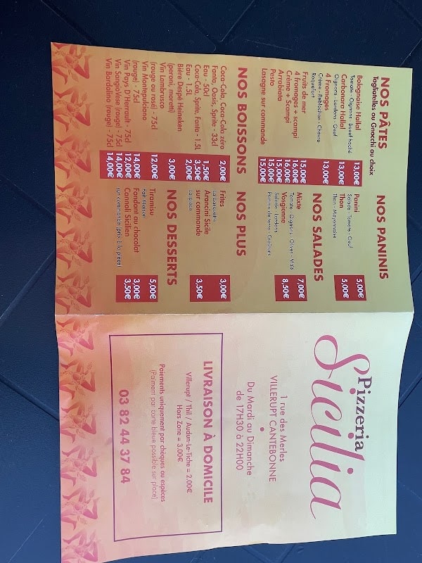 Restaurant Pizzeria Sicilia à Villerupt, France