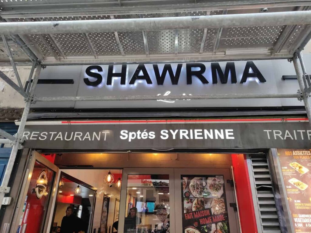 Restaurant Shawarma Lovers à Paris, France