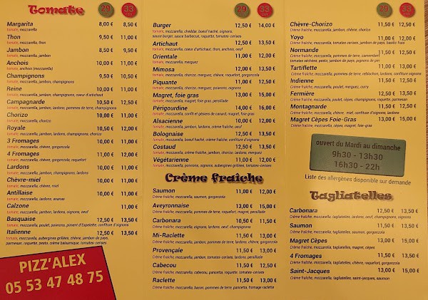 Restaurant Pizz Alex Pizzarium à Agen, France