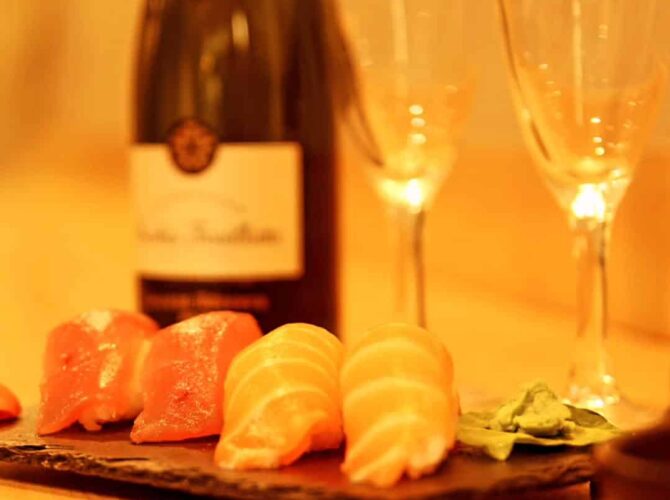 Restaurant Sushi & champagne à Épernay, France