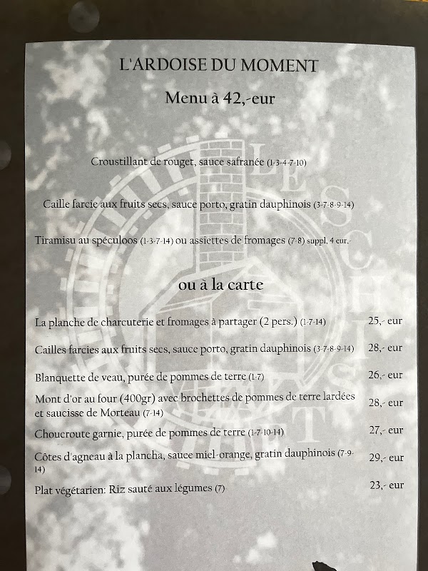 Restaurant Le Schiste à Rambrouch, Luxembourg