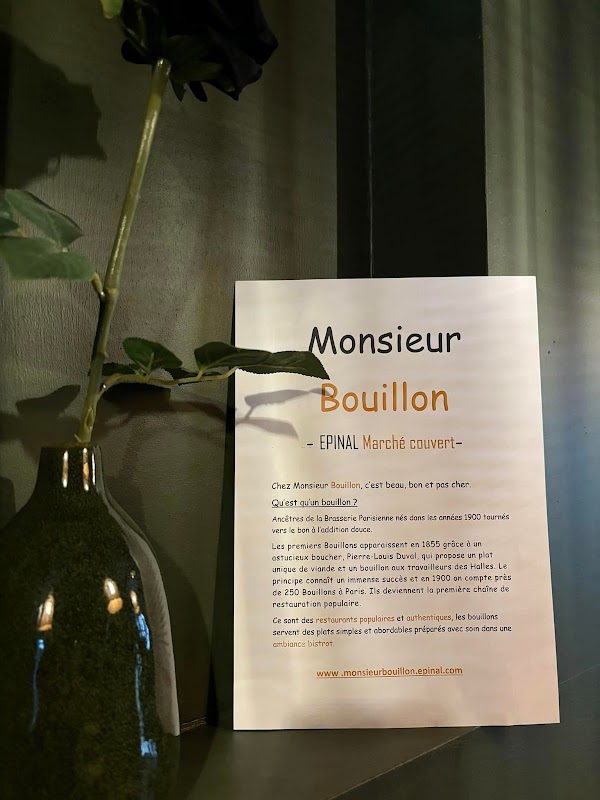 Restaurant Monsieur Bouillon à Épinal, France