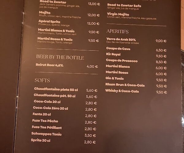 Restaurant Au Zawtar à Waterloo, Belgique