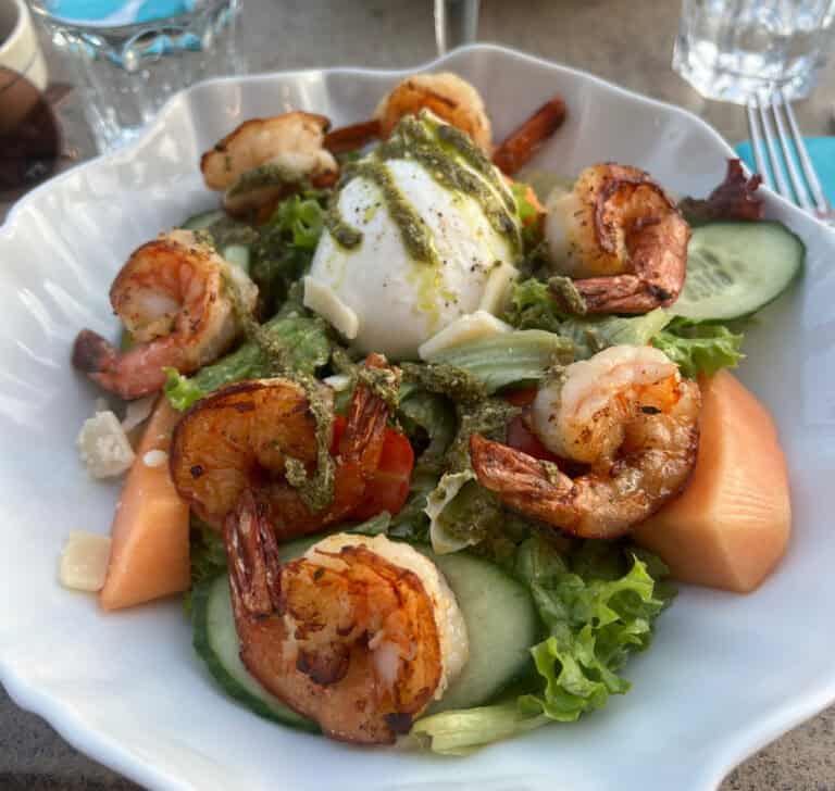 Salade estivale aux scampis – Restaurant Arsène & Clara – France – Thionville