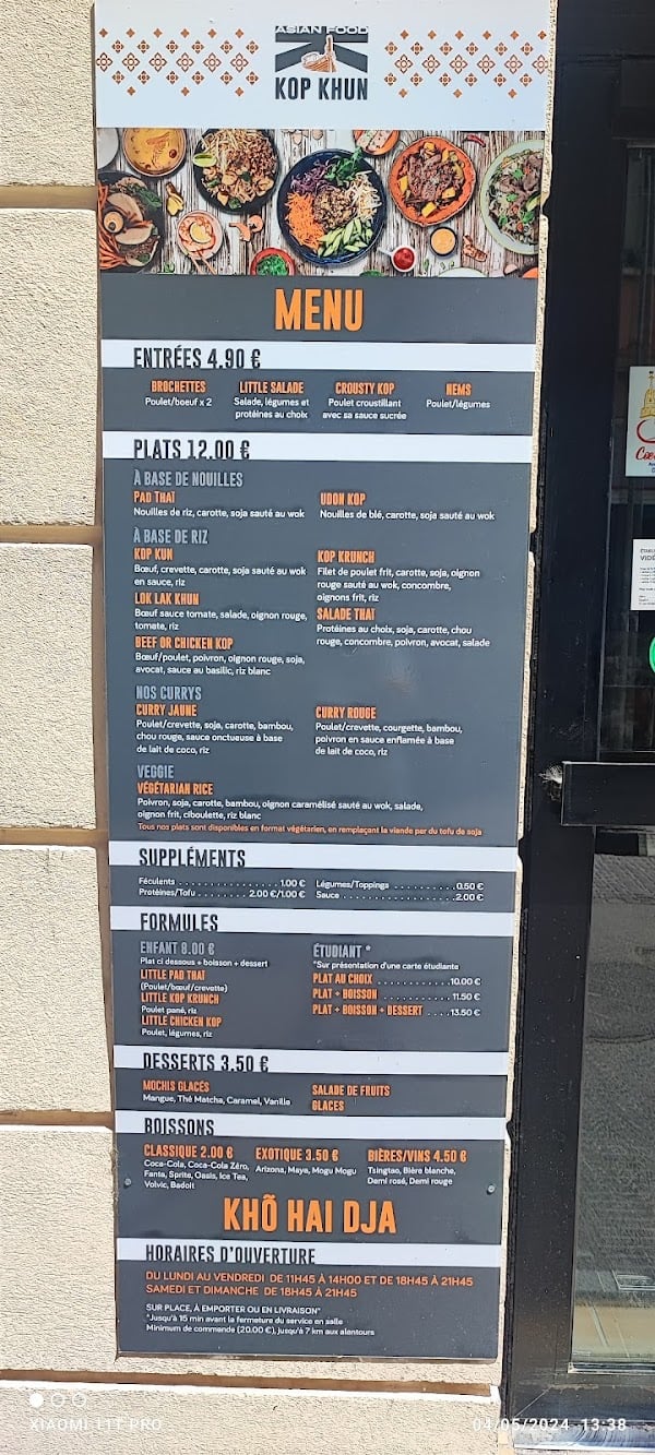 Restaurant KOP khun à Digne-les-Bains, France