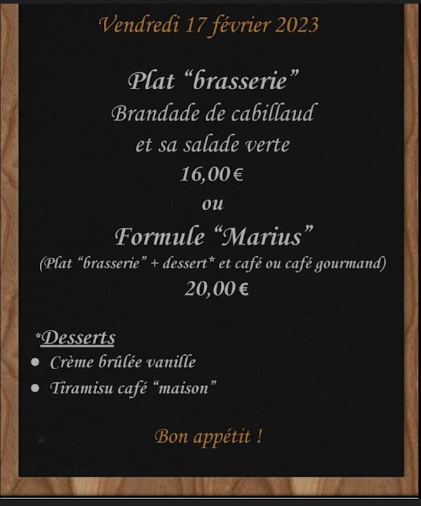 Restaurant Le Marius à Saint-Laurent-du-Var, France