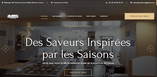 Restaurant Maharaja à Béthune, France