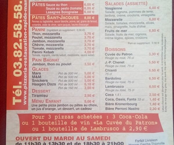 Restaurant Pizzeria Calabria à Manom, France