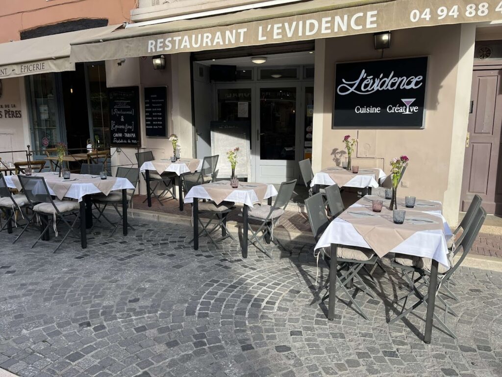 Restaurant L’Évidence Sanary-sur-Mer à Sanary-sur-Mer, France
