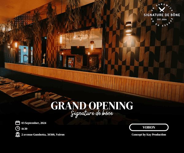 Restaurant Signature de Bône à Voiron, France