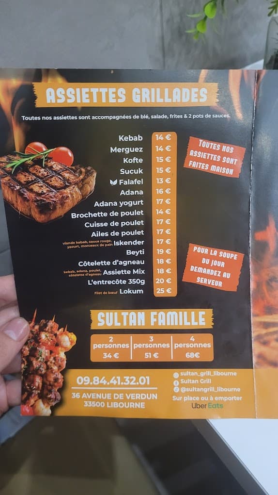 Restaurant Sultan Grill à Libourne, France