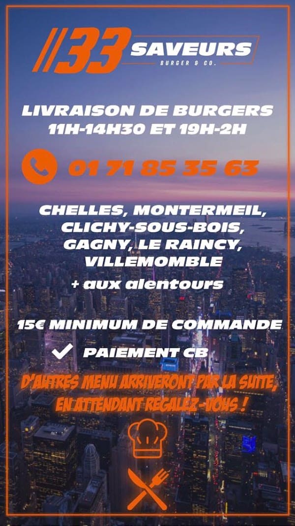 Restaurant 33 saveurs à Montfermeil, France