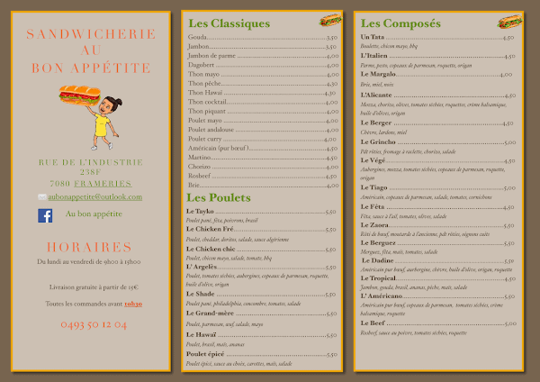 Restaurant Au Bon Appétite à Frameries, Belgique