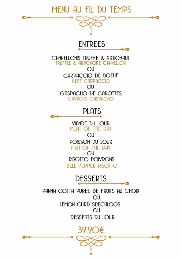 Restaurant Au Fil du Temps à Grasse, France