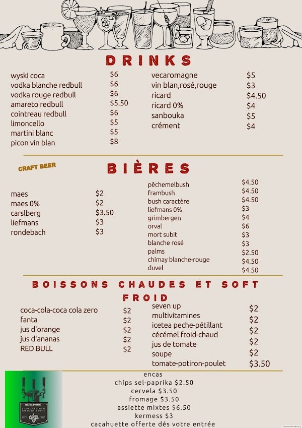 Restaurant chezlaboraine à Frameries, Belgique