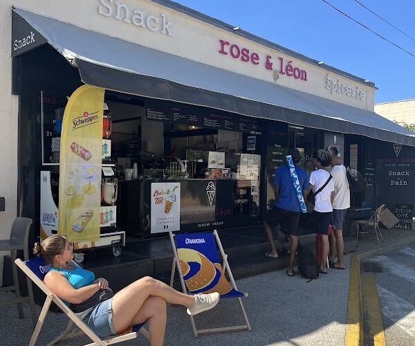 Restaurant Glacier rose et leon à Leucate, France