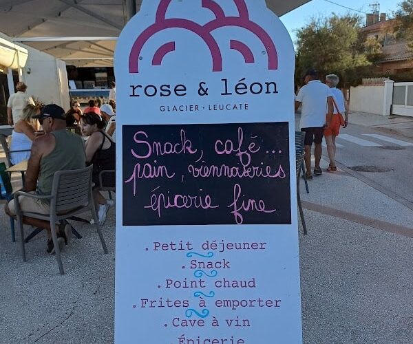 Restaurant Glacier rose et leon à Leucate, France