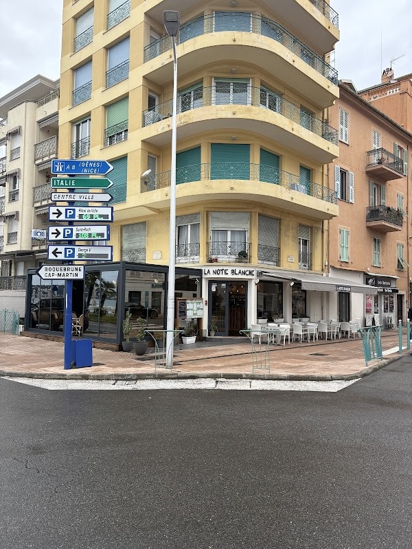 Restaurant LA NOTE BLANCHE à Menton, France