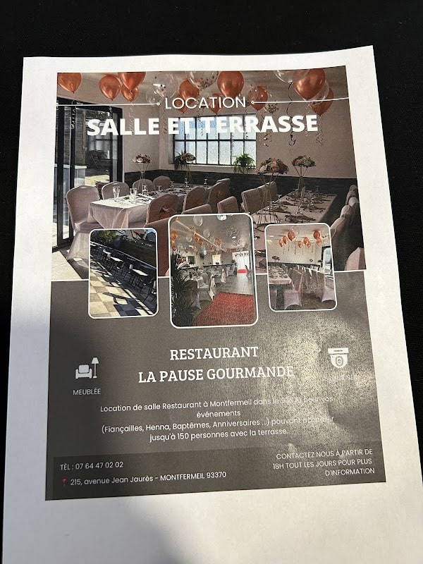 Restaurant LA PAUSE GOURMANDE à Montfermeil, France