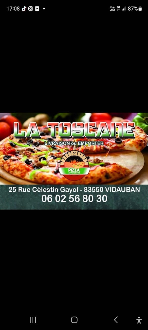 Restaurant LA TOSCANE à Vidauban, France