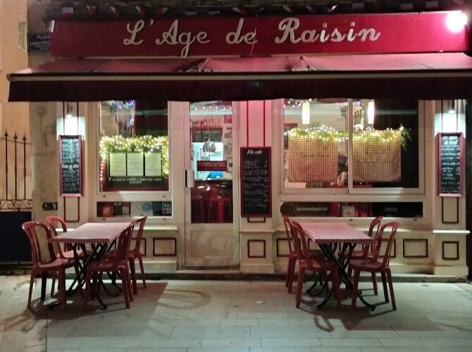 Restaurant L’Age de Raisin à Dijon, France