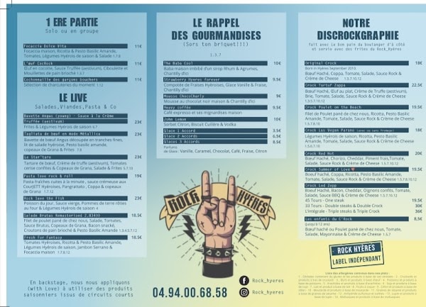 Restaurant Le Rock Hyères à Hyères, France