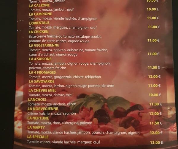 Restaurant Marty Pizza à Bondy, France