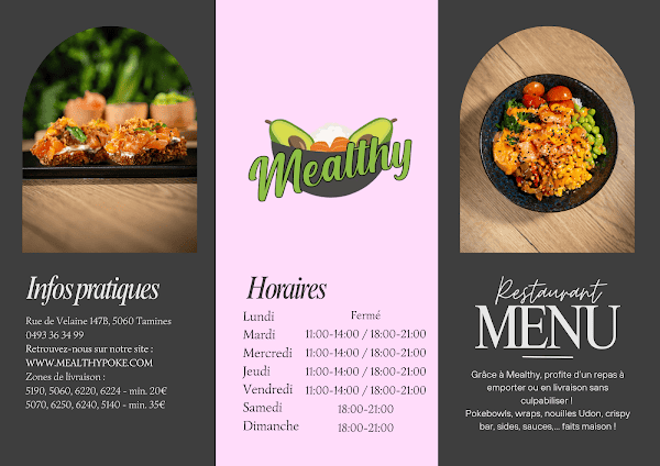 Restaurant Mealthy poké à Sambreville, Belgique