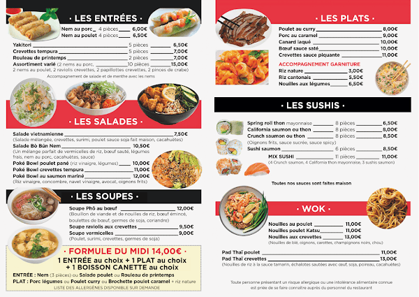 Restaurant Ô Zen Wok à Taradeau, France