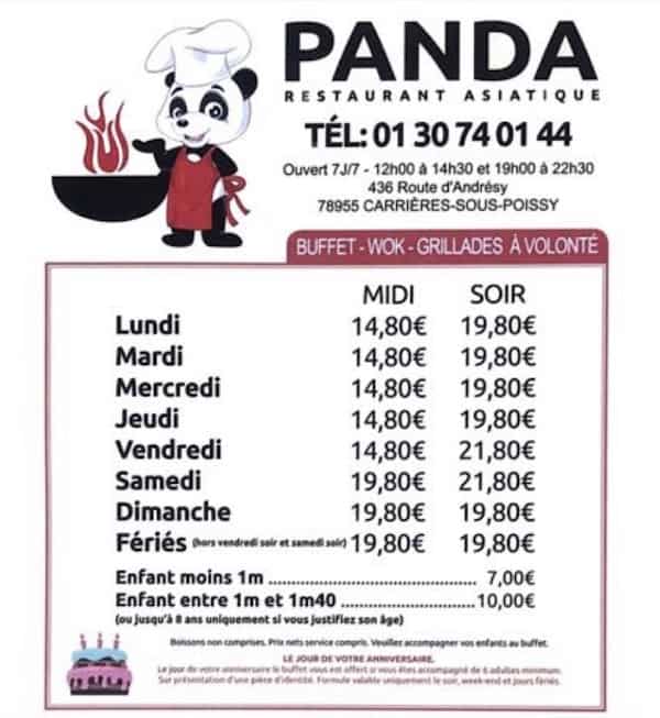Restaurant Panda à Carrières-sous-Poissy, France