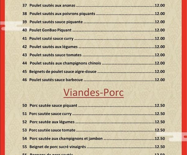 Restaurant La Chine à Tubize, Belgique