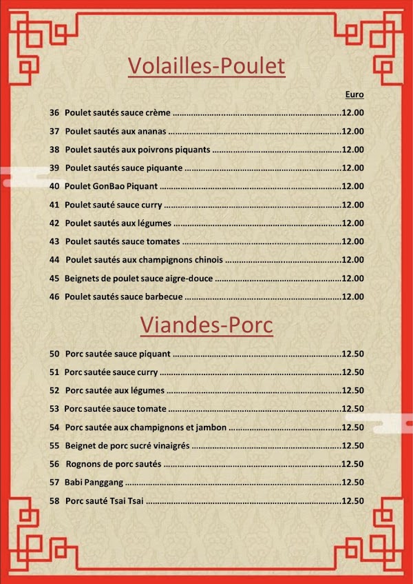 Restaurant La Chine à Tubize, Belgique