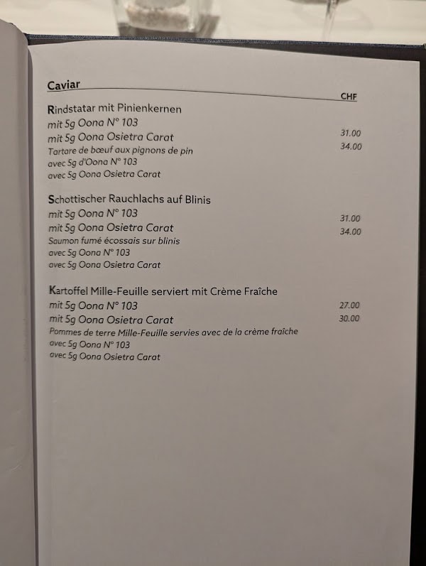 Restaurant La Soupière à Zurich, Suisse