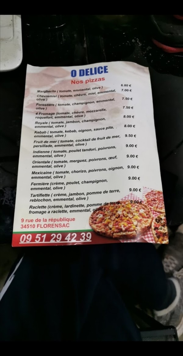 Restaurant Snack O Delice à Florensac, France