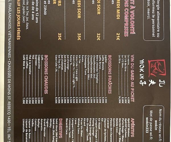 Restaurant Wok In à Rebecq, Belgique