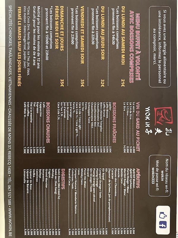 Restaurant Wok In à Rebecq, Belgique