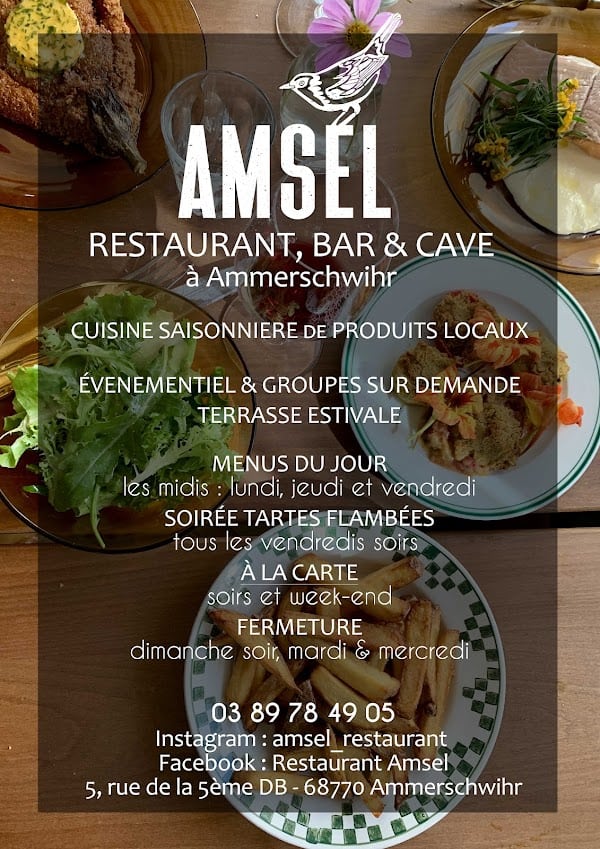 AMSEL Restaurant – Bar – Cave à Ammerschwihr, France