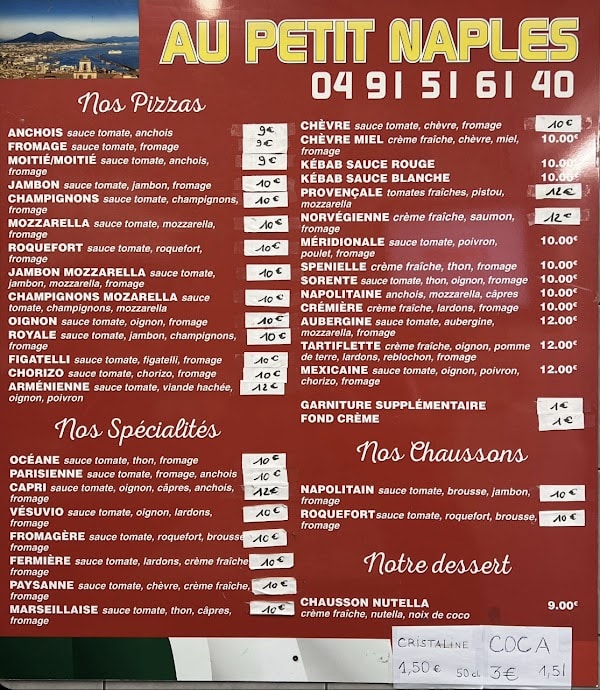 Restaurant Au Petit Naples à Les Pennes-Mirabeau, France