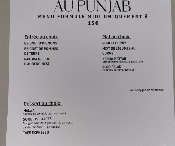 Restaurant Au punjab à Illkirch-Graffenstaden, France
