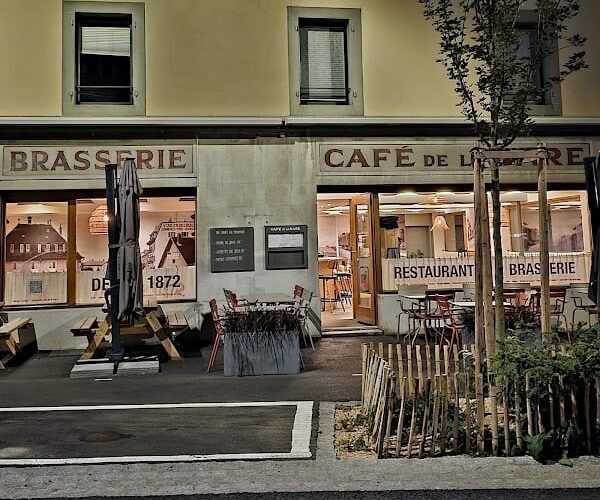 Restaurant Café de la gare à Bulle, Suisse