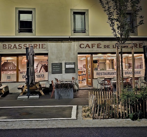 Restaurant Café de la gare à Bulle, Suisse