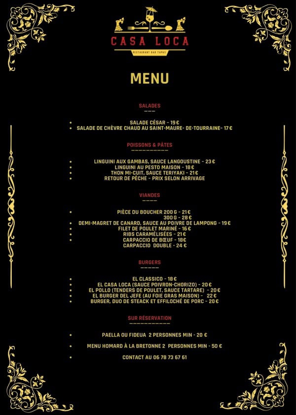 Restaurant Casa Loca à Carcans, France