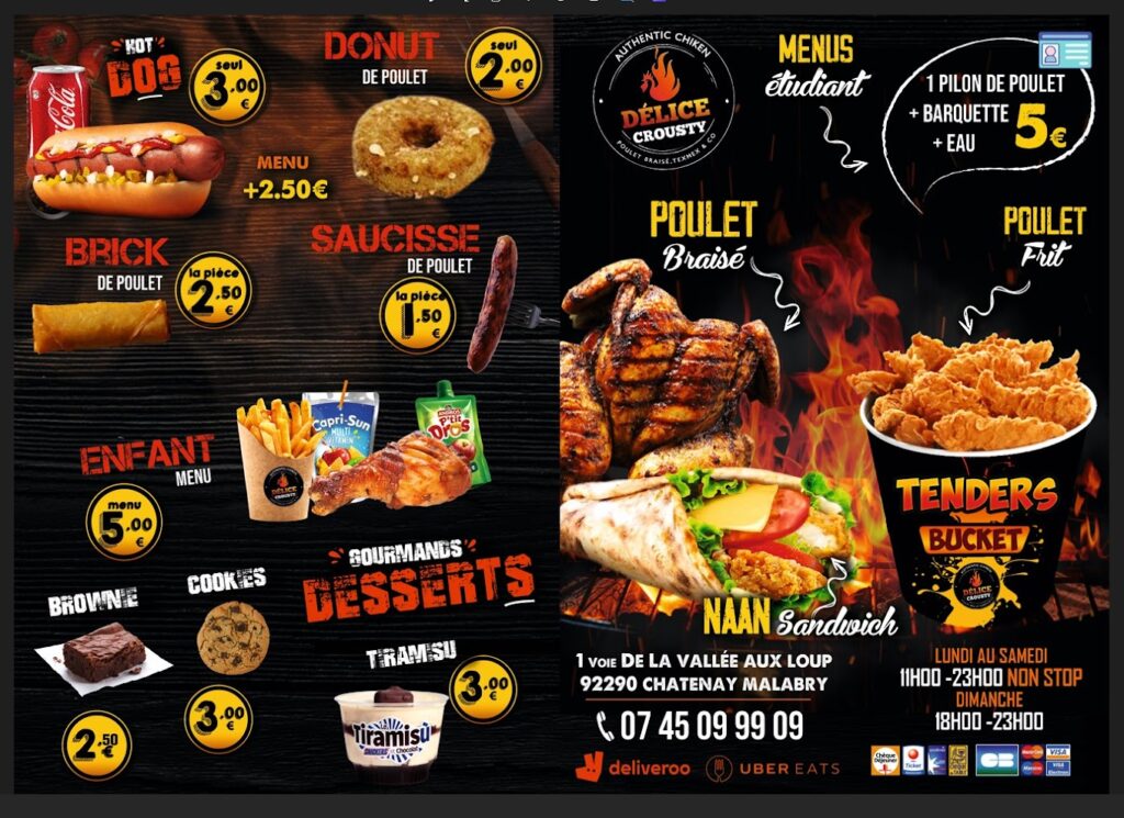 Restaurant Délice crousty à Châtenay-Malabry, France