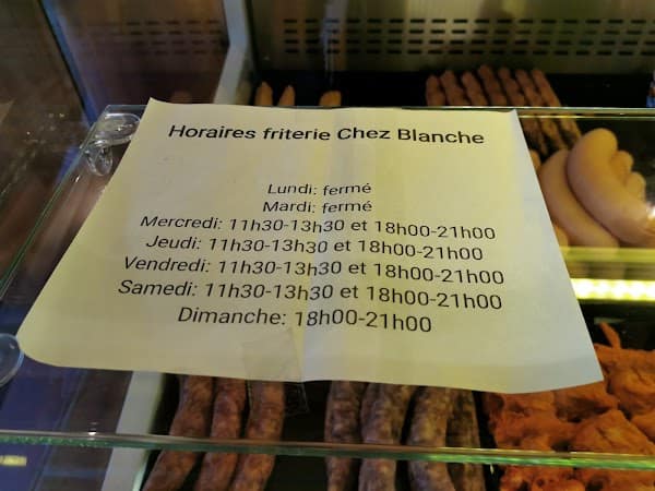 Restaurant Friterie Chez Blanche à Étalle, Belgique